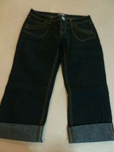 Angel&#39;s Capri Stretch Jeans Women Size 11  W20&quot; I 30&quot; R 8&quot; no rear Pockets - £16.93 GBP