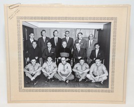 Vintage 1969 Club Scouts Members Black White Picture Photo Framed Quebec Canada - £7.06 GBP