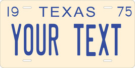 Lone Star 1975 v2 License Plate Personalized Custom Car Auto Bike Motorcycle - £8.61 GBP+