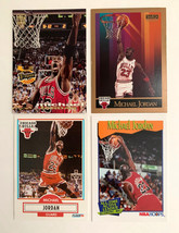Michael Jordan Chicago Bulls Set of 4  NBA Basketball Cards Mint Condition - £18.60 GBP