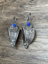 Vintage Sterling Silver .925 Dangle Drop Earrings Aztec Native American ... - $24.74
