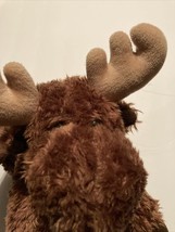 Aurora Moose Brown Plush Toy 12&quot; Soft Stuffed Animal - £11.43 GBP