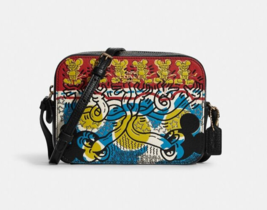 Coach Disney Mickey Mouse X Keith Haring Mini Camera Bag Crossbody ~NWT~ C6906 - £144.02 GBP