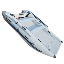 BRIS 11 ft Inflatable Catamaran Inflatable Boat Dinghy Mini Cat Boat Gray image 6