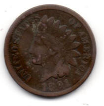 Estate Find - 1891 Indian Head Cent - $19.99