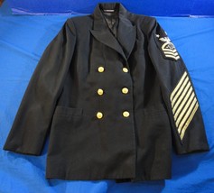 Vintage Usn U.S. Navy Patriot Men&#39;s Uniform Jacket Coat 38X31 39L - £56.98 GBP
