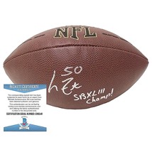 Larry Foote Autograph Pittsburgh Steelers Signed NFL Football Beckett Au... - £101.20 GBP