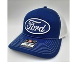 Richardson 112 Trucker Ford Embroidered Patch Cap Hat Snapback Blue Whit... - $27.71