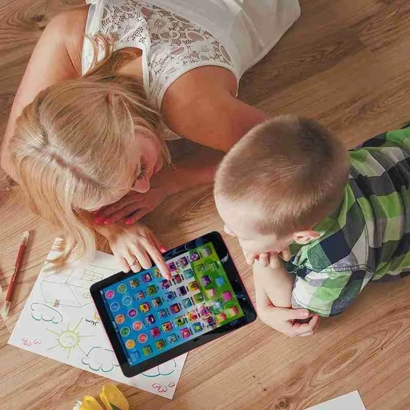 Play Education Tablet Pad Russian And English Early Education Toy Alphanumeric C - £39.16 GBP