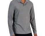 Alfani Men&#39;s Regular-Fit Solid Long-Sleeve Supima Polo Shirt Charcoal He... - $24.99