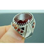 925 Sterling Silver Certified Handmade 7.25 Ct Ruby stone Christmas Mens... - £103.54 GBP