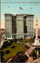 California San Francisco Hotel St. Francis &amp; Dewey Monument Posted 1911 Postcard - £7.53 GBP