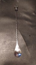 Sliver Stirring Long Handle Spoon with Rabbit Bunny Head RARE - £28.58 GBP
