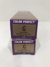 2 Wella Color Perfect Permanent Hair Creme Gel 2oz # G Gold Intensifier - £7.61 GBP