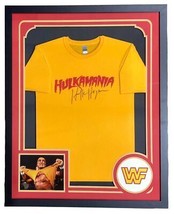 Hulk Hogan Signé Encadré Wwe Hulkamania T-Shirt JSA - £381.51 GBP