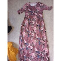 Women's Orange Creek Floral Maxi Dress Large - $7.56