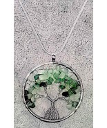 Aventurine Gemstone Tree of Life Necklace - $184.99 MXN+