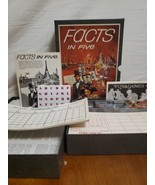 Facts In Five 1971 Board Card Game 3M Bookshelf Game Complete New In Box... - $32.68