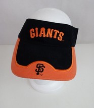 Vintage MLB San Francisco Giants Embroidered Black & Orange Adjustable Visor Hat - $19.39