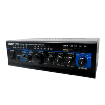 Pyle PTAU45 Mini 2x120 Watt Stereo Power Amplifier with USB-CD-AUX Inputs - £19.53 GBP