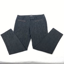 Mossimo Women Pants Skinny Stretch Black Brocade Design Size 10  - £7.86 GBP