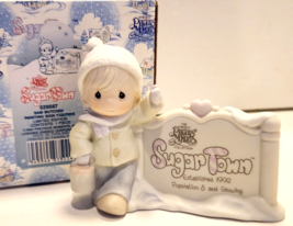 Precious Moments Sugar Town Painting Sign Figure 529567 Limited Edition 1992 - £9.42 GBP
