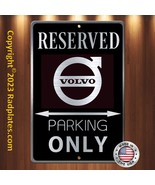 VOLVO B Parking 8&quot;x12&quot; Brushed Aluminum and translucent Classy Black sign B - £15.36 GBP