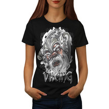 Wellcoda North Warrior Fantasy Womens T-shirt, Nordic Casual Design Printed Tee - £15.11 GBP+