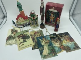 Lot Of Vintage Christmas Ornaments &amp; Decor Santa Hallmark see photo - £9.59 GBP