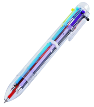 multi 6 Colors BALL POiNT iNK PEN Retractable black red orange green blu... - £12.63 GBP