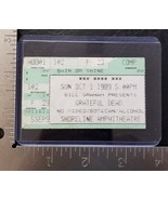GRATEFUL DEAD - VINTAGE OCTOBER 1, 1989  SHORELINE AMPHITHEATRE TICKET STUB - €8,55 EUR
