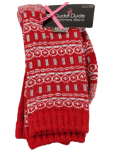 Cuddl Duds Womens Crew Socks Cashmere Blend Shoe Size 4-10 Two Pairs New Soft - £8.14 GBP