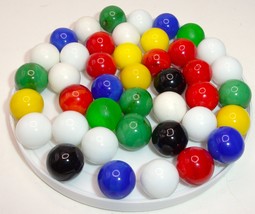 Vintage 42 Assorted Solid Marbles - £5.25 GBP