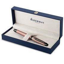 Waterman Expert Fountain Pen | Metallic Rose Gold Lacquer with Ruthenium... - $186.10