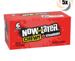 5x Packs Now &amp; Later Chewy Strawberry Flavor Candy | 6 Pieces Per Pack |... - $8.38