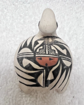 Vintage Signed Pottery White Turtle Hand Painted Native American Art New... - €15,81 EUR