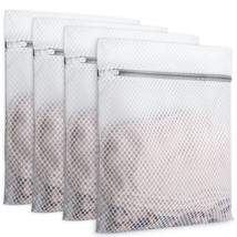 Laundry Bag 4 Pcs Mesh Laundry Bags 12 X 16 Inches Durable Zipper Mesh B... - $14.99