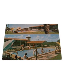 Postcard La Fiesta Court Motel Pool St Augustine Florida Chrome Posted - £5.41 GBP