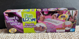 FunLoom Kids Bracelet Making Kit Multicolor 600 Bands Makes 24 Bracelets... - $18.32