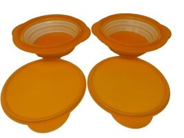 Tupperware Collapsible Bowls with Lids Set of 2 and Extra Lid - $19.94