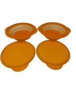 Tupperware Collapsible Bowls with Lids Set of 2 and Extra Lid - $19.94