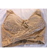 Cara Mia Womens Size 2X Nude Lace Padded Stretch Bralette Bra Natural Color - $22.88 CAD
