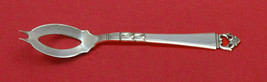 Danish Crown by Frigast Sterling Silver Olive Spoon Ideal 5 3/8&quot; Custom Made - £62.37 GBP