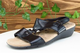 Baretraps Sz 7 M Black Strappy Synthetic Women Sandals Felan - £13.19 GBP