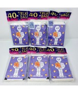 *READ* Vintage Fun World Halloween Skeleton Trick or Treat Candy Bags Lo... - $24.95