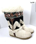 TECNICA White Horse Pony Calf Hair Aztec Native American Snow Boots Size... - $1,047.47 MXN