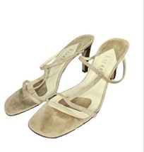 Ralph Lauren Strappy Square Slip On Pump Sandals Heels Women&#39;s Shoes Size 8 B - £13.33 GBP