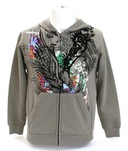 Billabong Gray Graphic Hooded Sweatshirt Hoodie Youth Boy's S NWT - £35.03 GBP