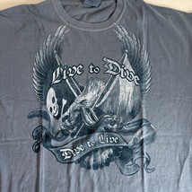 Amphibious Outfitters Men&#39;s Blue T-Shirt XL Live to Dive Dive to Live Scuba - $28.49