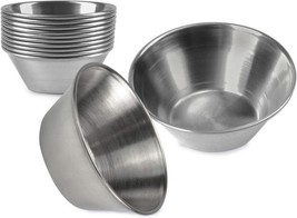 Fit Meal Prep [12 Pack 1.5 oz Stainless Steel Dipping Sauce Cups, Reusab... - $26.31 CAD